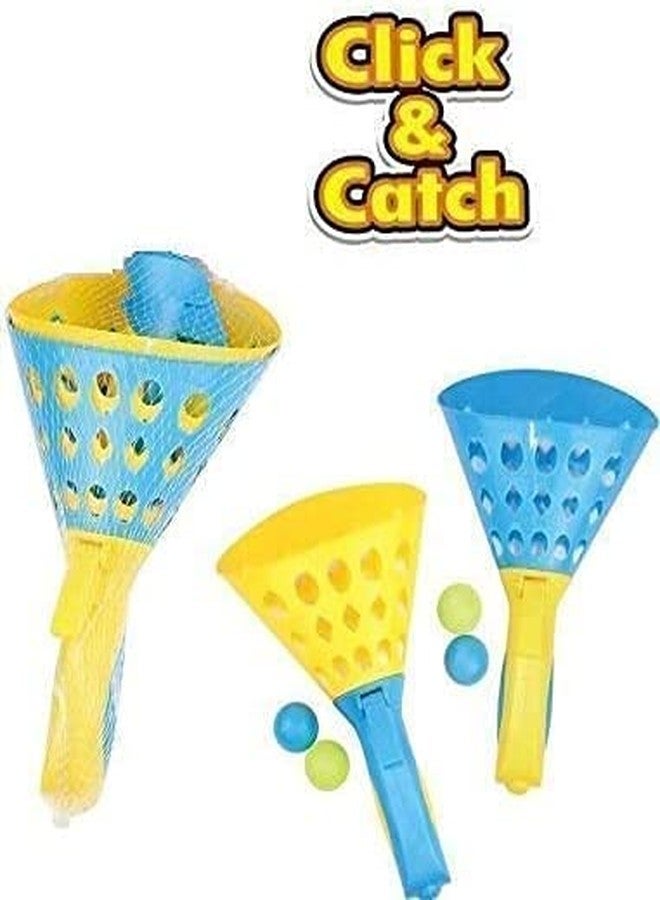 TECH LOGO ELECTRONICS Click and Catch - Catching Basket Indoor Outdoor Sport Game - Catch Launcher Basket Twin Ball Hand Basketball Set - Indoor Outdoor Sports Games for Children and Adults - Image 1